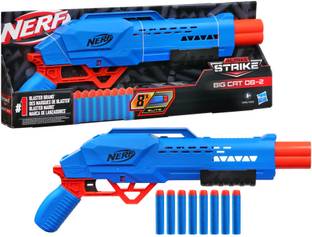 Nerf Alpha Strike Big Cat DB-2 Blaster, Fires 2 Darts in a Row, Incl. 8 Darts, for 8+ Guns & Darts