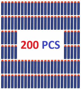 bhauvik Plastic Soft Foam Toy Bullet Dart Bullets for Nerf N-Strike Elite Guns (200pcs) Guns & Darts