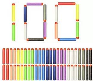 bhauvik Colorful Soft Foam Dart For All Types Of Nerf And Other Gun (100pcs) Guns & Darts
