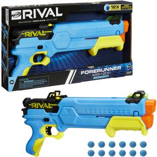Nerf Rival Forerunner XXIII-1200 Blaster, 12 Round Capacity, 12 Rival Accu-Rounds Guns & Darts