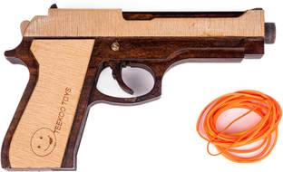 Techny Birds Accurate and Safe shooting rubber band powered Full Size M-9 Toy GUN Guns & Darts