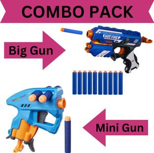 Myhoodwink Manual Soft Bullet Shooting|Big And Small|Pistol Toy Gun For Kids |Age 3 To 18 Guns & Darts