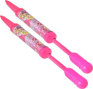 Brown Leaf (Pack Of 2)Plastic Pipe Pichkari Water Gun Toy for Children Holi Pool Party Fun Water Gun