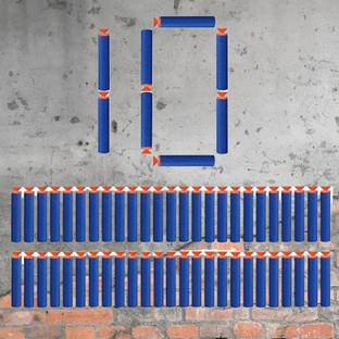 BZILO Plastic Foam Toy 10 Bullet Dart Bullets for Nerf N-Strike Elite Guns J_50 Guns & Darts