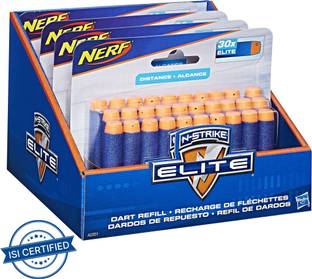 Nerf Darts 12-Pack Refill for Elite Blasters Darts & Plastic Bullets