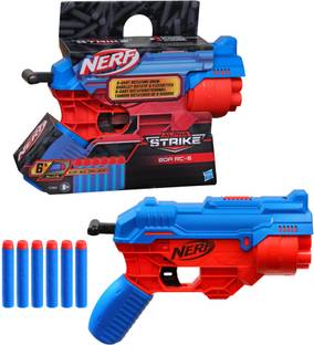 Nerf Alpha Strike Boa RC-6 Dart Blaster with 6-Dart Rotating Drum, Incl. 6 Darts Guns & Darts