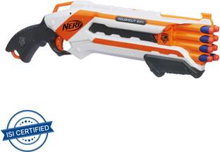 Nerf Rough Cut 2x4 Elite Blaster,8-Dart Capacity Guns & Darts