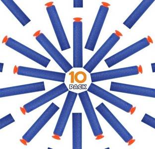 bhauvik Suction Darts Compatible for Nerf Elite Blaster (pack of 10) Darts & Plastic Bullets