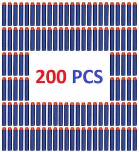 shreenik Plastic Soft Foam Toy Bullet Dart Bullets for Nerf N-Strike Elite Guns (200pcs) Guns & Darts