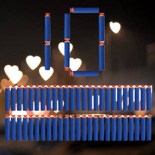 BZILO Plastic Foam Toy 10 Bullet Dart Bullets for Nerf N-Strike Elite Guns J_48 Guns & Darts