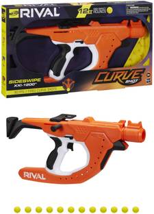 Nerf Rival Curve Shot, Sideswipe XXI-1200 Blaster Fire Rounds to Curve Left for Kids Guns & Darts