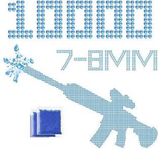 Super Toy 10,000 Gel Blaster Ammo Gun Refill Bullets for Kids Boys Age 5 Years Above Darts & Plastic Bullets