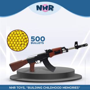NHR Ak 47 Toy & Shooting Weapon for Kids with 500 Bullets without Laser Light Guns & Darts