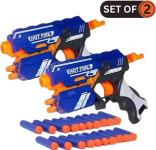 AS TRADERS Combo Blaze Storm Foam Blaster Toy Gun for Kids Best Guns, (Set of 2) 24 Guns & Darts