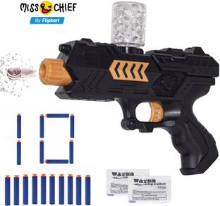 Miss & Chief 2 in 1 Force Blaster Toy Gun with Jelly Shots with 10 Soft Foam Dart Bullets Guns & Darts