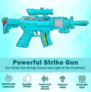 Zenex store Baby Musical Strike Toy Gun with Laser Light, Sound and LED Lights for Kids Guns & Darts