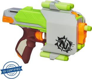 Nerf Zombie Strike Sidestrike Blaster, Holster with Belt Clip, Incl. 6 Darts, for 8+ Guns & Darts