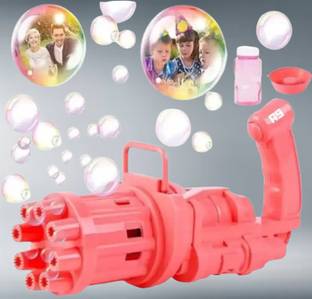 Nutriverse 8 Hole Bubble Maker Gatling Machine Toy for Kids Solution A46 Water Gun_FK14 Water Gun