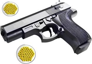 Cambly PUBG Mouser Pull-Back Loading Gun (Pack of 2) with 120 Bullets Guns & Darts