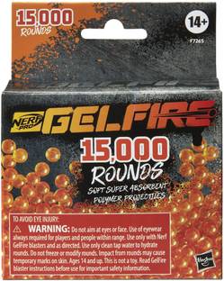 Nerf Pro Gelfire Refill, 15000 Gelfire Rounds, With Gelfire Blasters, Ages 14 + Guns & Darts