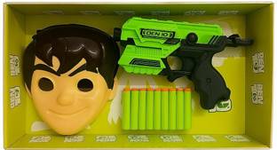 Shivay traders Ben 10 Gun with Light Mask/Foam Blaster Gun Kids Toy Guns & Darts
