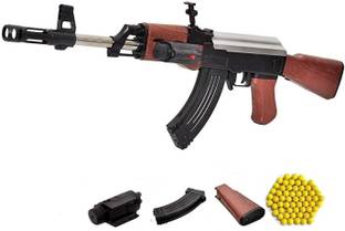 Chigy Wooh AK47 Toy Gun with Laser Light, 500 Bullets, 24-inch Long Shooting for Kids Guns & Darts