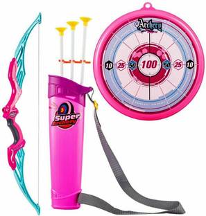 S TOYS HOUSE TOYS ARCHERY SET PINK TOY Armor Sets