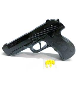 sainik "Action-Packed Plastic Toy Gun - Shiny 6mm Bullets - High Range" Guns & Darts