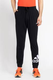 ADIDAS Printed Men Black Track Pants