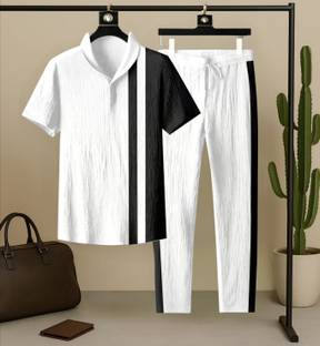 Men Cotton Blend Track Suit