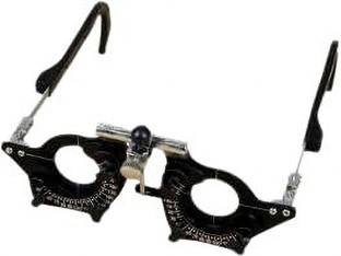 SA OPHTHALMIC Lightweight and P.D Adjustable/Deluxe Black Trial Lens Frame For Eye Check Up Trail Frame