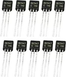 SSV CARE BC547 30 PCS SET 100mA 45V MOST USED CIRCUIT TRANSISTOR 3PIN TO-220 PACKAGE NPN Transistor