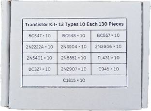 Charohm Transistor Kit TO-92 130 Pics 13 Type 10 Each Electronics Hobby Kit PNP Transistor