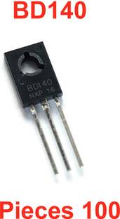 Elph BD140 NPN Bipolar Medium Power Transistor 80V 1.5A TO-126_Pack of 100 NPN Transistor