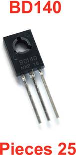 Elph BD140 NPN Bipolar Medium Power Transistor 80V 1.5A TO-126_Pack of 25 NPN Transistor