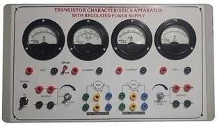 wkm Transistor Characteristics Apparatus NPN/PNP Combined With 4 Analog Meters - NPN Transistor