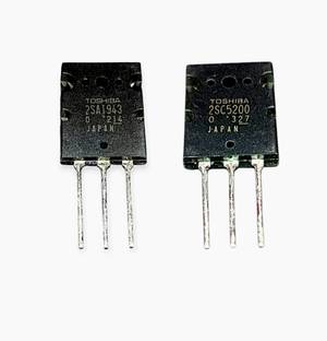 AVISRI 1+1 PCS COMBO TOSHIBA 2SC5200 10A 230V NPN &2SA1943 PNP 10A 230V PNP Transistor