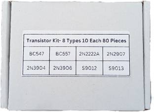 Charohm 80 Pics 8 Types 10 Each BC547 BC557 2N2222A 2N2907 2N3904 2N3906 S9012 S9013 PNP NPN Transistor