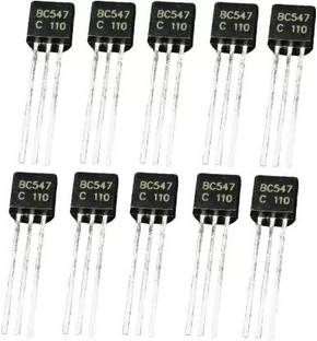 WHO PACK OF 10 PCS OF BC547 NPN TRANSISTOR NPN Transistor