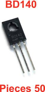Elph BD140 NPN Bipolar Medium Power Transistor 80V 1.5A TO-126_Pack of 50 NPN Transistor