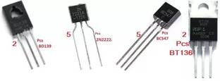 ARY&ASY 14 pcs combo (BD139,BC547,2N2222,BT136)power transistor NPN Transistor