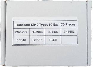 Charohm Transistor Kit TO-92 70 Pics 7 Types 10 Each Electronics Hobby Kit NPN Transistor