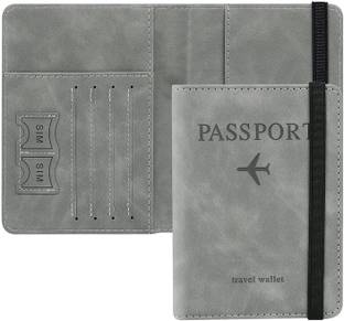 NESTIFY Passport Cover Travel Wallet Organiser,PU Leather Travel Document Holder