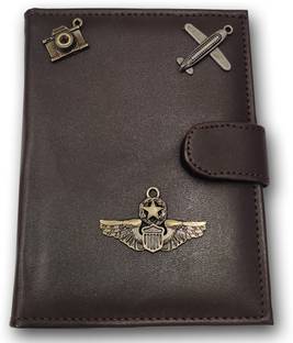 Giftsclub Black Button Premium passport cover