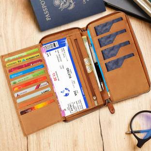 ABYS RFID Travel Passport Cover Holder Wallet for Credit Card Boarding Pass & Ticket