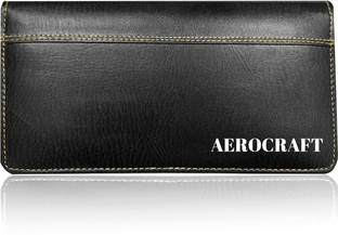 AEROCRAFT Cheque Book Holder With Debit Credit Card Holder BLACK