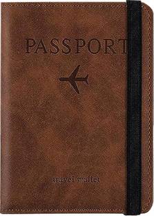 StealODeal Passport Holder Cover Wallet RFID Blocking PU Leather Travel Document Holder