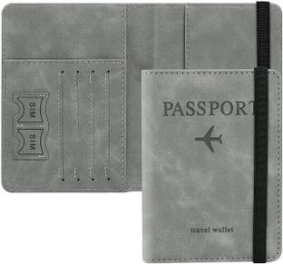 Niralasa Passport Holder Cover Travel Wallet Organiser, Passport Case with PU Leather
