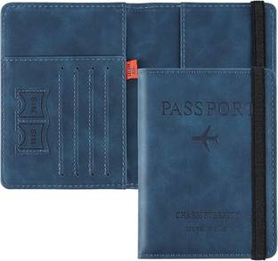 Dadhichi Zone Passport Holder Cover Wallet RFID Blocking PU Leather Travel Document Holder