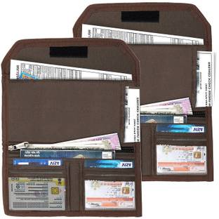 DAHSHA 2 PK Two Wheeler/Car Document Holder Storage Wallet Driving Licence